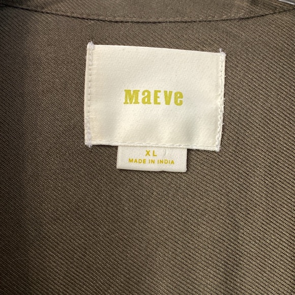 Maeve Green Sequin Button Down XL - Picture 5 of 9